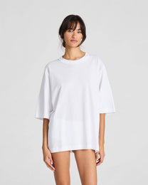 T-shirt oversize Maya in cotone biologico bianca