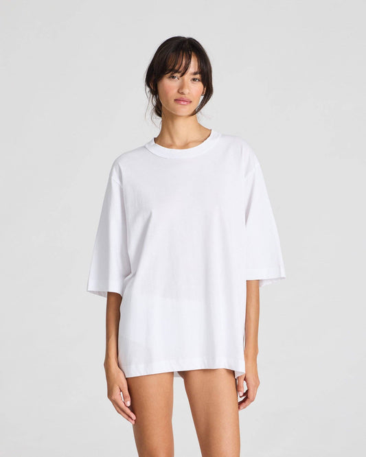 T-shirt oversize Maya in cotone biologico bianca