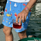 Pantaloncini da piscina Capri con stampa estiva