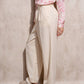 Pantaloni palazzo eleganti a vita alta