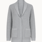 Cappotto cardigan in maglia strutturata con cintura