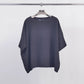 Maglione oversize a maniche corte con scollo rotondo