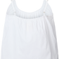 Top Annie in voile di cotone biologico bianco