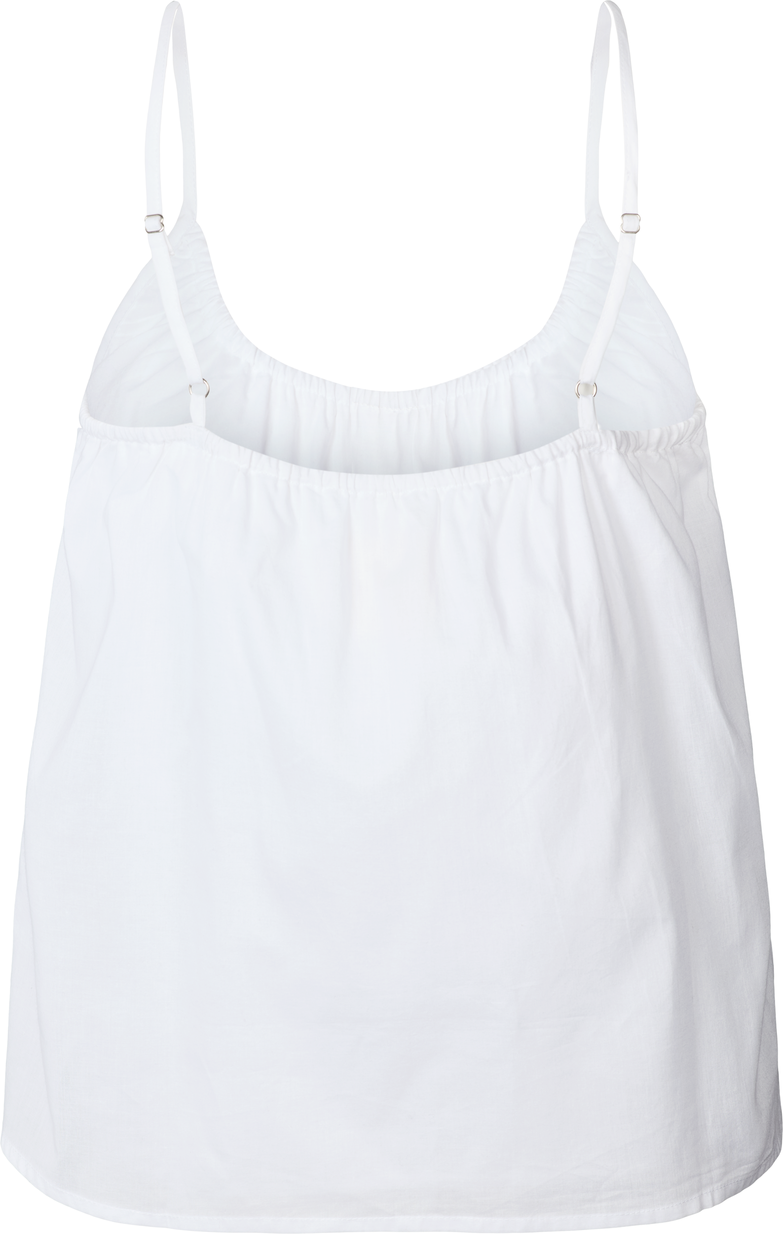 Top Annie in voile di cotone biologico bianco