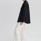 Bomber in pizzo floreale nero da donna