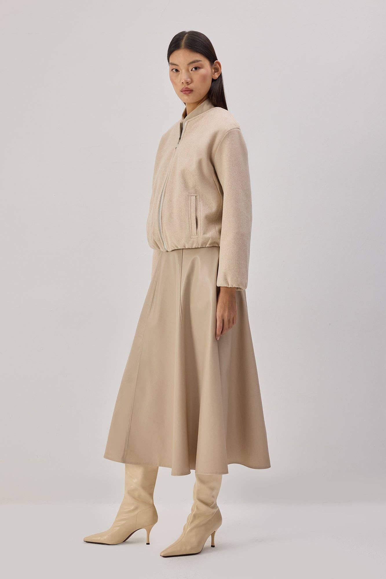 Giacca bomber Cachet color crema