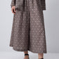 Set kimono e pantaloni culotte a fantasia