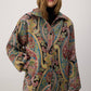 Giacca bomber fantasia paisley multicolor