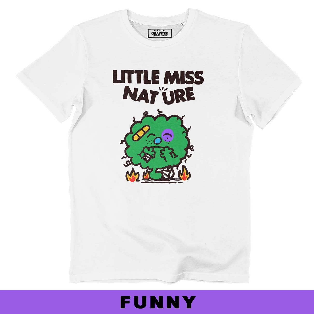 T-shirt Little Miss Nature in cotone biologico