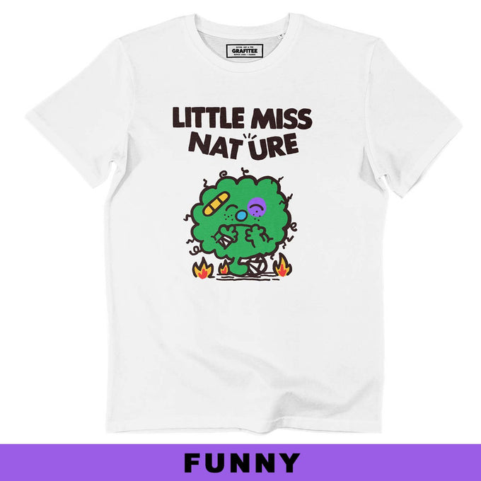 T-shirt Little Miss Nature in cotone biologico