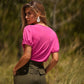 T-shirt in cotone con maniche elasticizzate