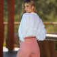 Camicia donna in lino e rayon
