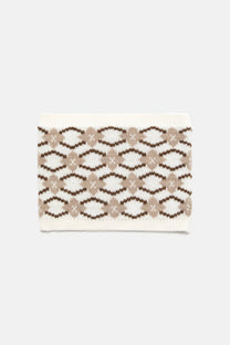 Scaldacollo jacquard in maglia