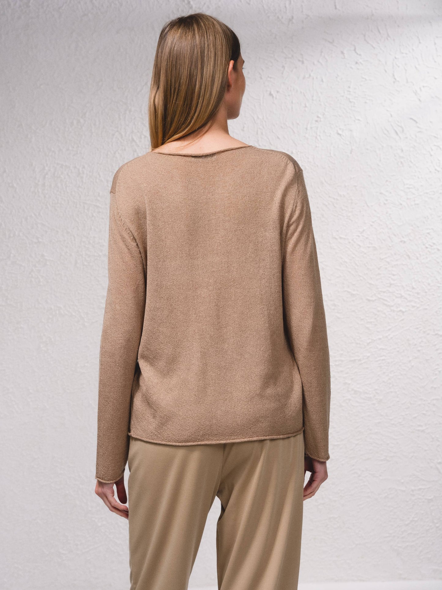 Maglione basic in maglia fine girocollo