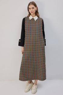 Giacca in tweed con colletto a camicia