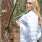 Giacca Puffer Donna Bianca