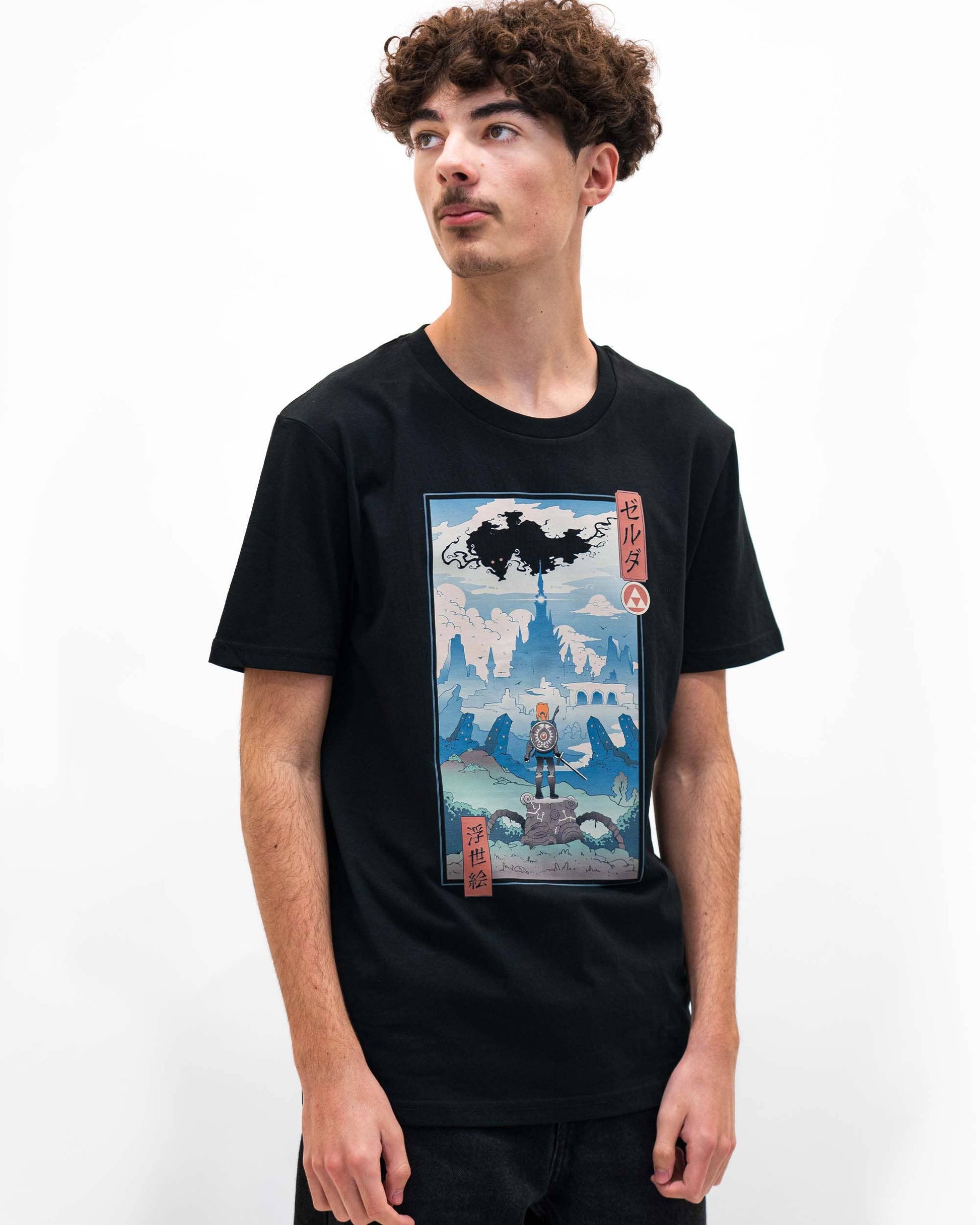 T-shirt unisex manga Ukiyo-e ispirata a Zelda