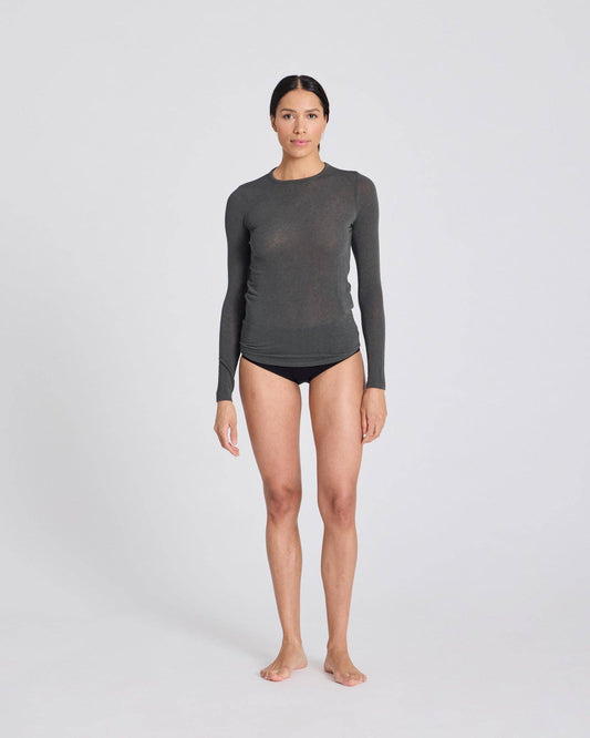 Top in lana Thyra colore Beluga