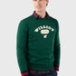 Maglia in cotone verde bottiglia stile anni Cinquanta