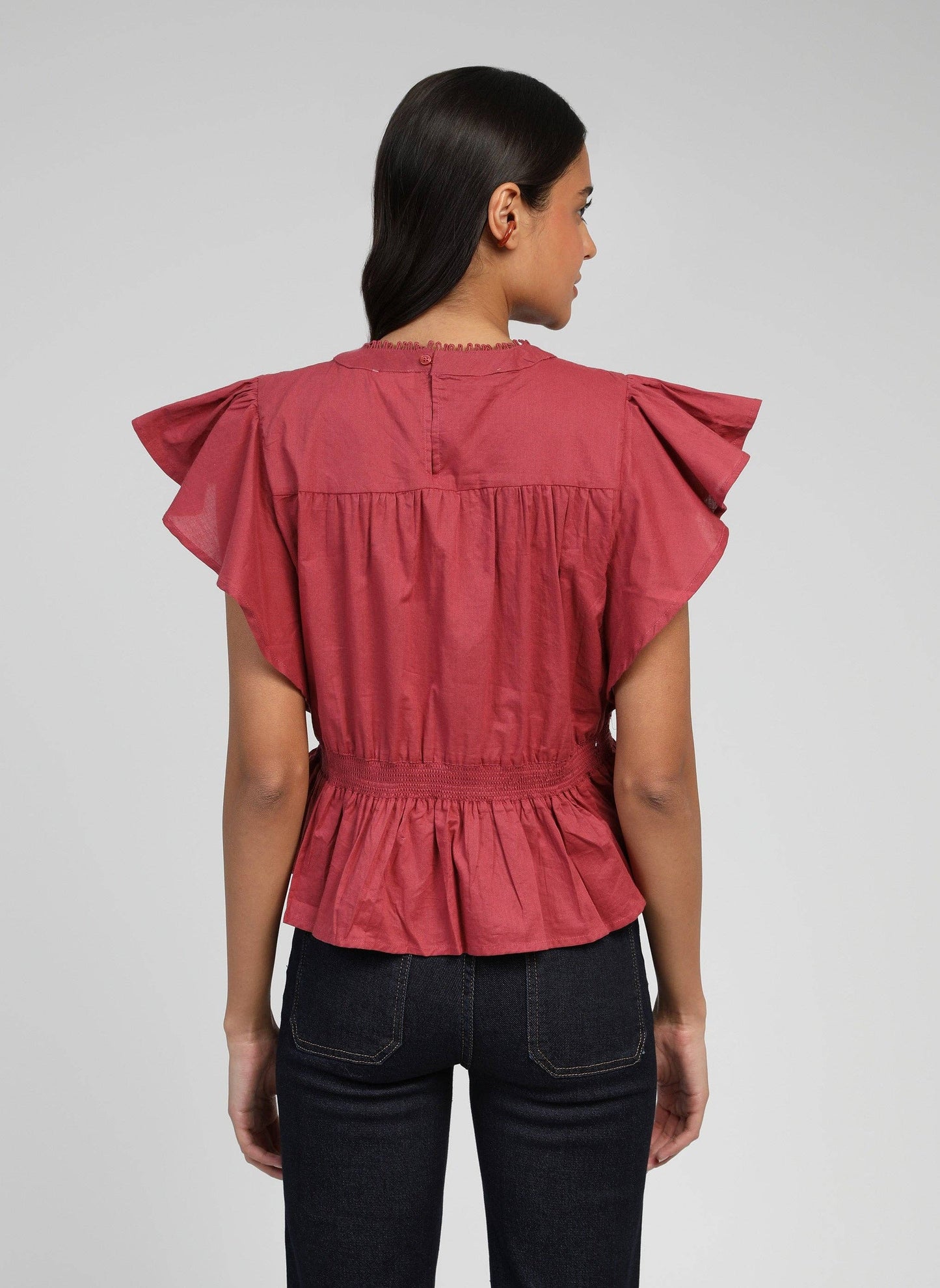 Blusa SaleK color ciliegia