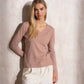 Maglia basic in viscosa con scollo a V