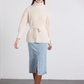 Maglione dolcevita con cintura