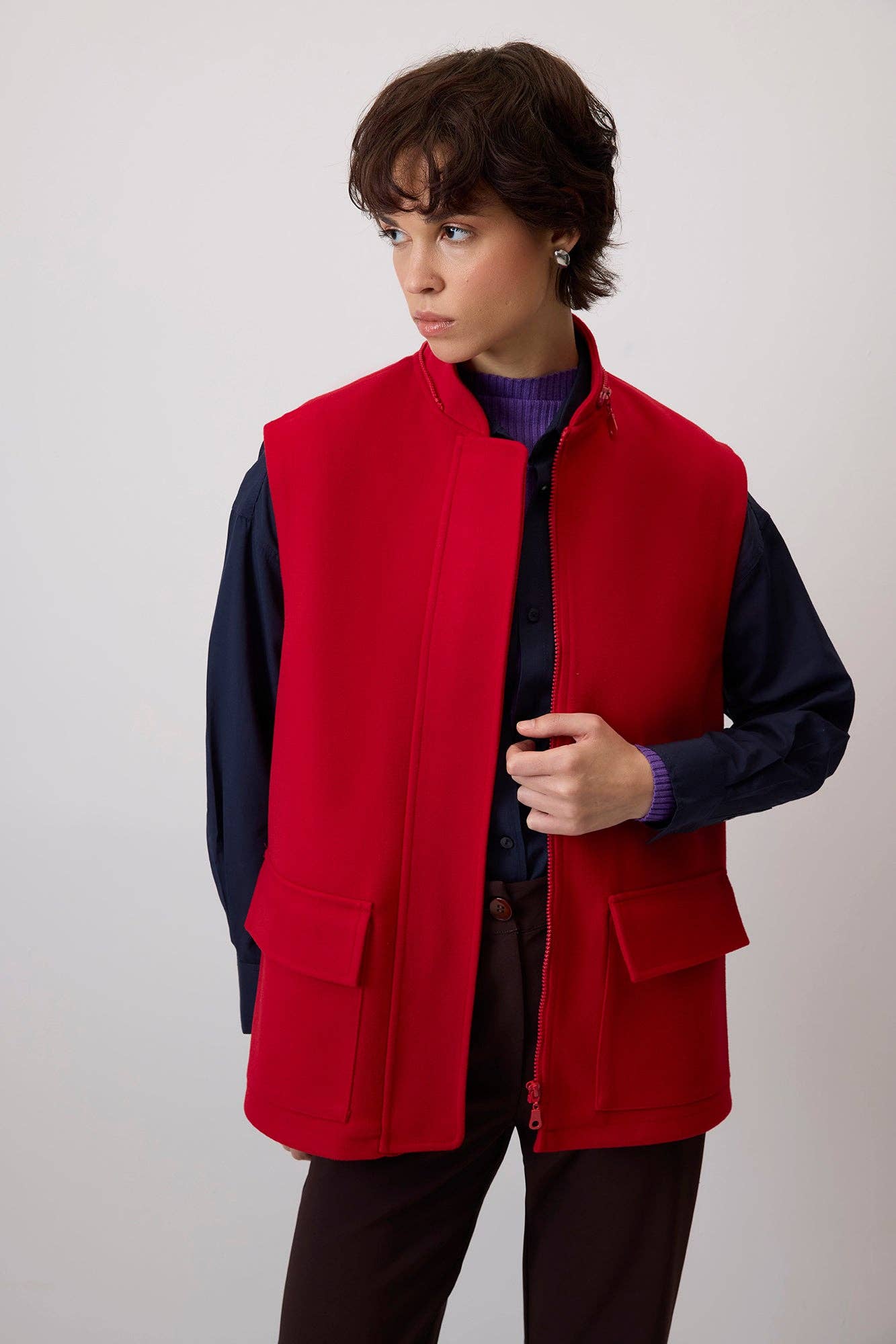 Gilet con cappuccio Cachet