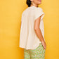 Camicia Benidorm beige a maniche corte
