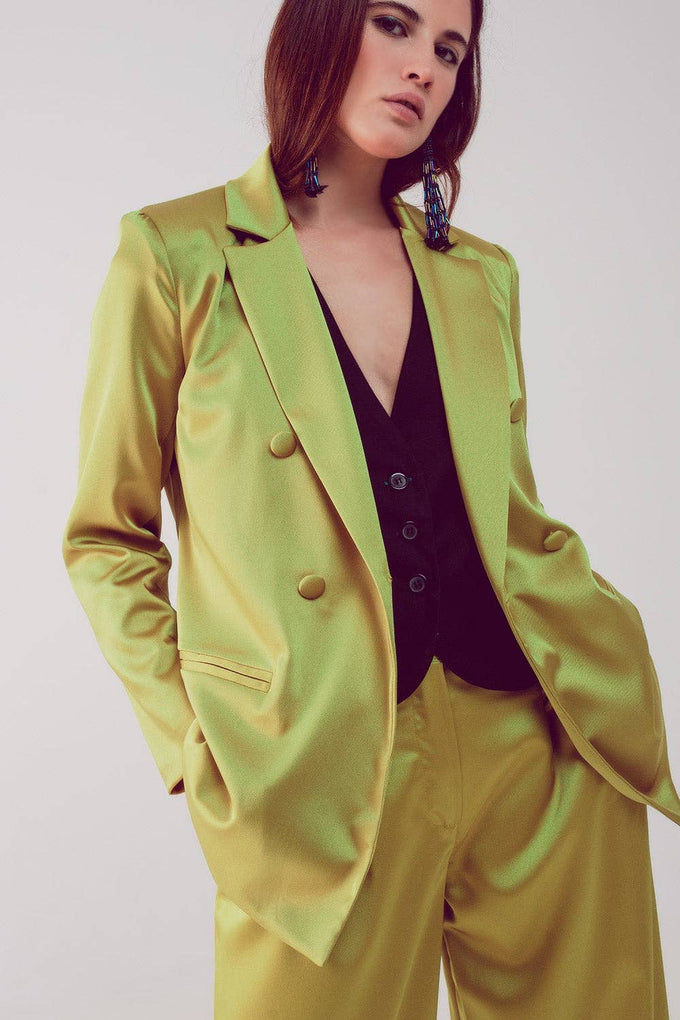 Blazer doppiopetto in poliestere SMF