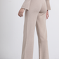 Pantaloni in maglia a zampa