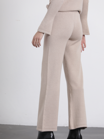 Pantaloni in maglia a zampa
