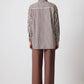 Camicia oversize a righe verticali in viscosa