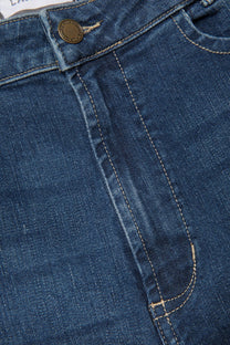 Jeans denim donna a gamba dritta