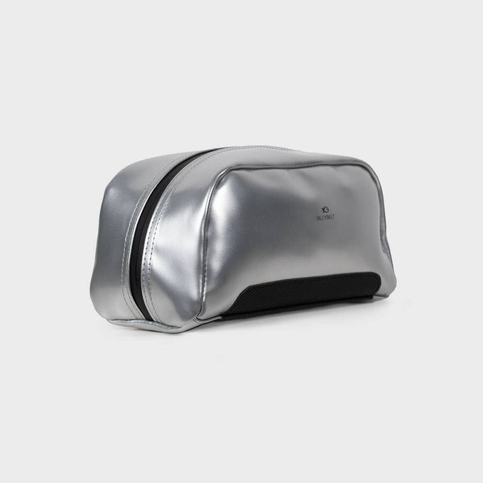 Borsa da toilette compatta argento