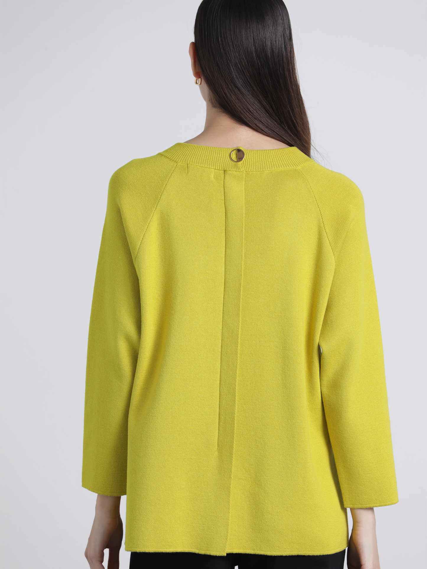 Jersey donna relaxed fit con spacchi laterali