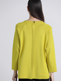 Jersey donna relaxed fit con spacchi laterali