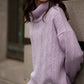 Maglia Dolcevita Oversize in Maglia Lavorata