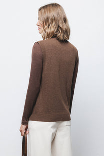 Gilet in maglia con scollo a V
