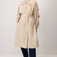 Trench oversize con maniche elasticizzate