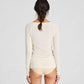 Maglia in lana Amalie bianco sporco