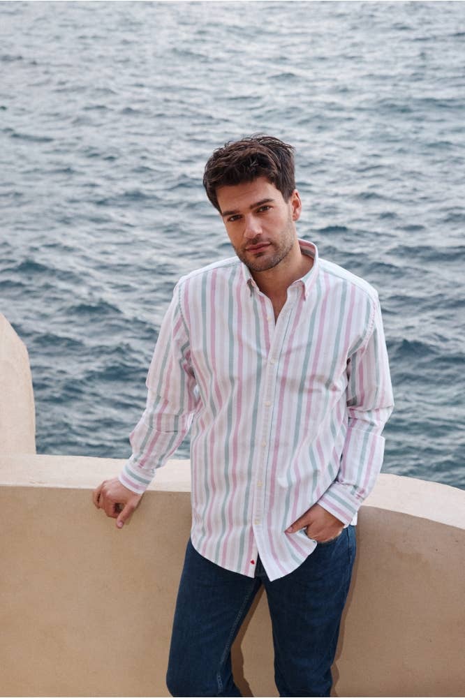 Camicia a righe in cotone biologico Jakarta Transat