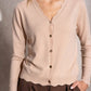 Cardigan in maglia con bottoni dorati