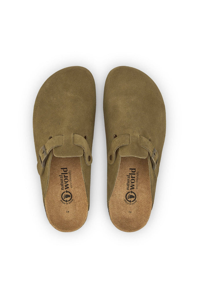 Zoccoli verdi in suede NWHR