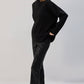 Pantaloni a zampa con paillettes