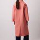Cappotto lungo doppiopetto arancione