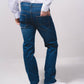 Jeans regular a cinque tasche in denim
