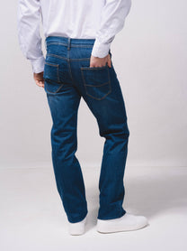 Jeans regular a cinque tasche in denim
