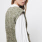 Gilet in maglia con bottoni a contrasto