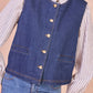 Gilet denim in cotone Imané