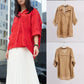 Camicia oversize in cotone ricamata